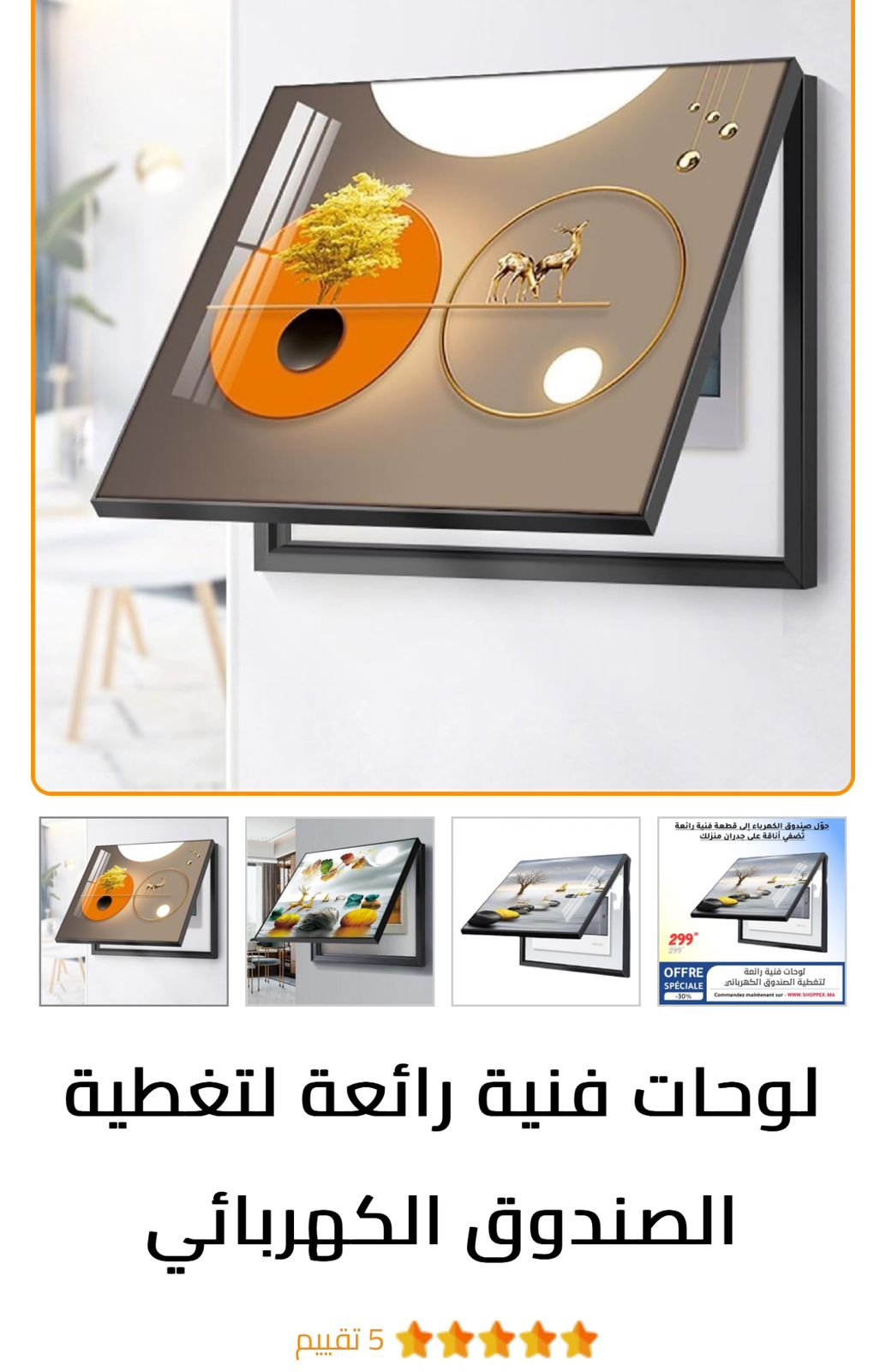 لوحات فنية لتغطية الصندوق الكهربائي HN - الصورة 2